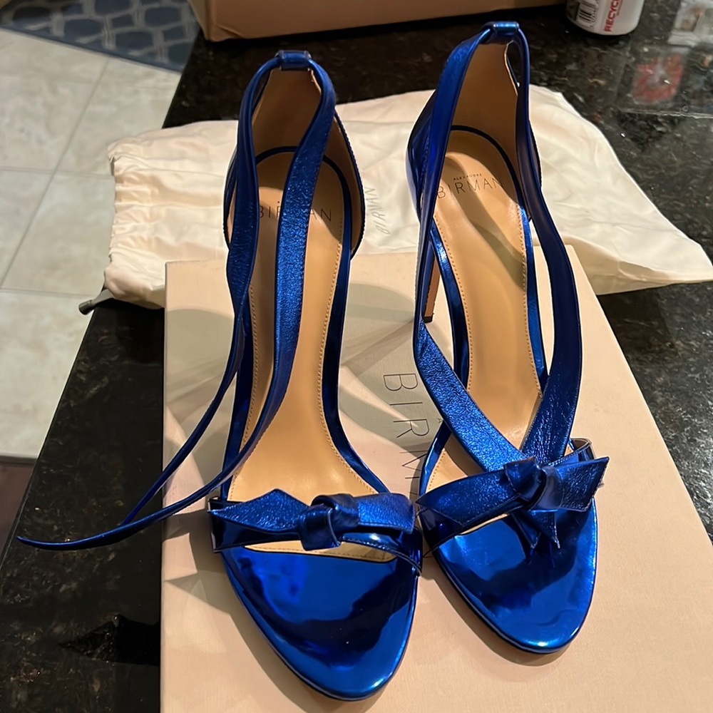 Alexandre Birman Lovely Clarita in Metallic Blue